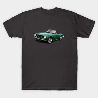 Triumph TR6 in dark green T-Shirt